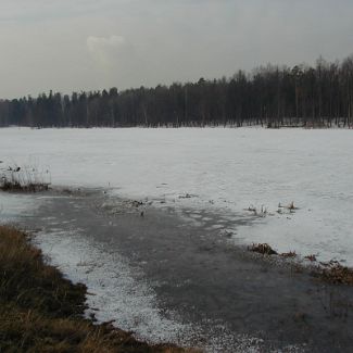 Заснеженный Долгий пруд