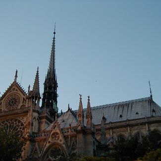 Façade sud de Notre-Dame de Paris.