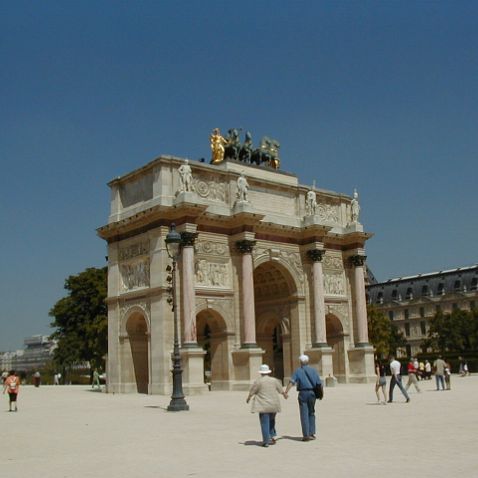 France: Paris: Place de la Concorde & Jardin des Tuileries Франция: Париж: Площадь Конкорд и Сад Тюильри