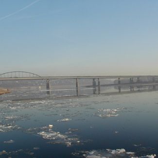 Мост через реку Белая в Уфе