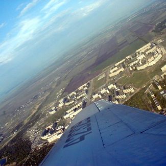 Взлёт из саратовского аэропорта Take off at Saratov airport