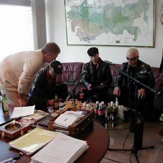 The Scorpions in ROL office