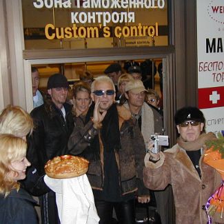 The Scorpions at Irkutsk Airport