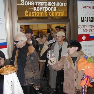 The Scorpions at Irkutsk Airport