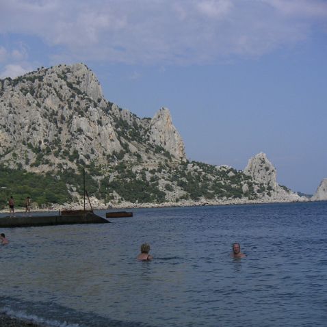 Крым: Пляж РТ-22 в Кацивели Crimea: Katsiveli