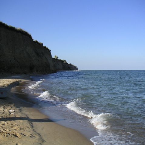 Пляж в Санжейке к югу от Одессы Ukraine: Odessa: Sanzheyka beach