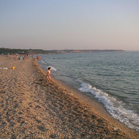 Crimea: Lubimovka Beach