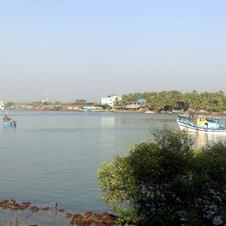 River Sal India: Goa: Panorama of River Sal