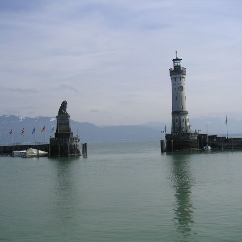 Germany: Lindau am Bodensee Германия: Бавария: Город-остров Линдау на Боденском озере