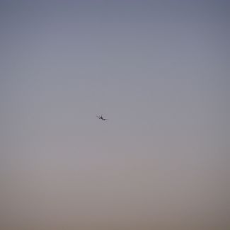 Plane landing in Hurghada