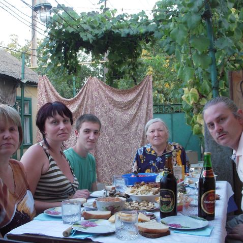 Ukraine: Odessa: Zhovten Family shots