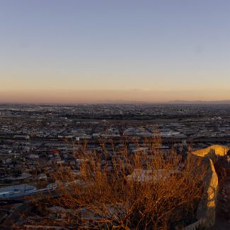 Texas: El Paso city Sunset over El Paso city