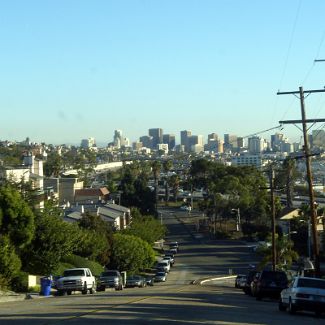 View on San Diego from Old Town