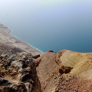 Jordan: Dead Sea near Wadi Zarqa Ma'in