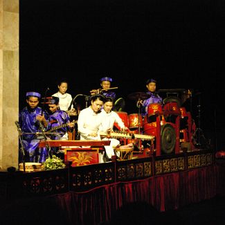 Musicians at Thang Long Water Puppet Theatre