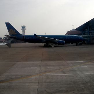 Vietnam Airlines Aircraft at Noi Bai International Airport