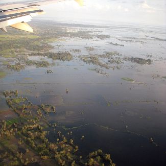 Fly over Tonle Sap Lake