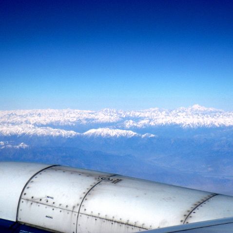 Flight SGN-DME over the Pamirs