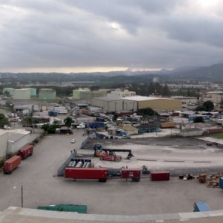 Jamaica: Montego Bay Cruise Port panorama Ямайка: Панорама круизного порта Монтего-Бэй