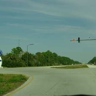 The entrance seal on NASA parkway