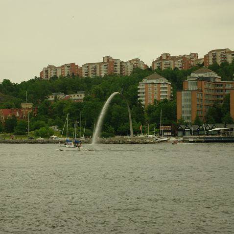 Sweden: On a ship on the Saltsjön bay from Stockholm to Vaxholm