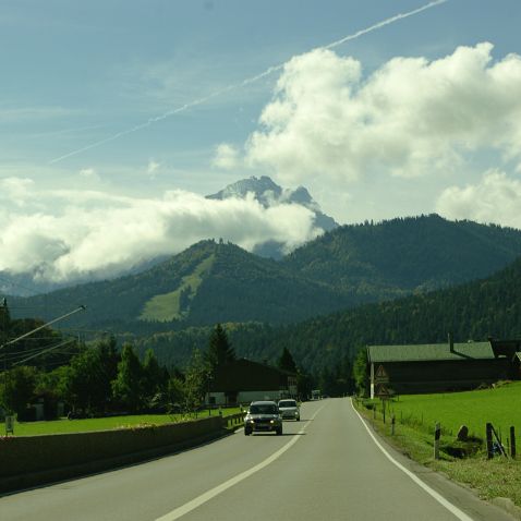 Germany: Bavaria: Road from Bad Reichenhall to Koenigsee (Дорога от Бад Рейхенхаля к Кёнигзее)