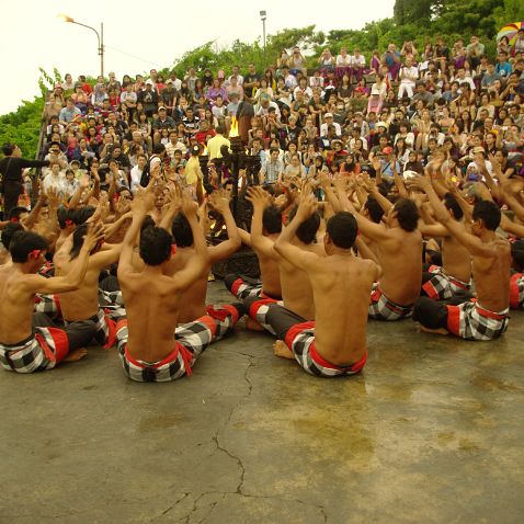 Indonesia: Bali island: Kecak and Fire dance at Pura Luhur Uluwatu