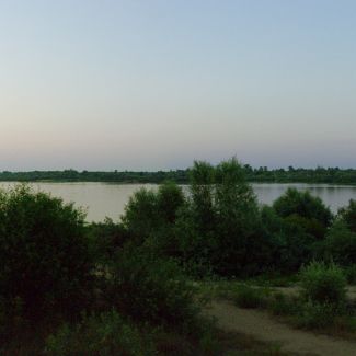 Панорама Оки в Муроме на закате