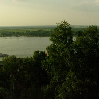 Панорама Волги из Нижегородского Кремля