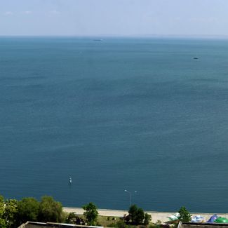 Crimea. Kerch Strait panorama. Крым. Панорама Керченского пролива с горы Митридат.