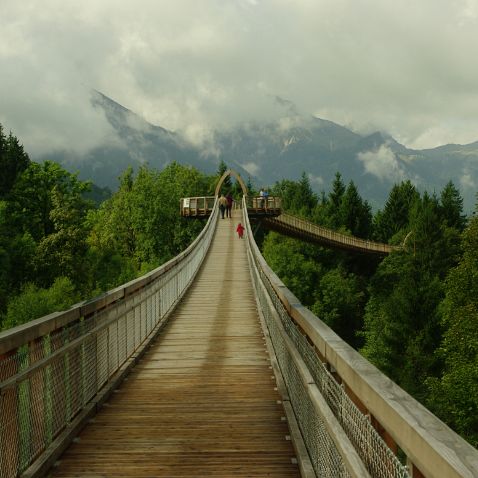 Austria-Germany border: Walk through the treetops (Baumkronenweg)