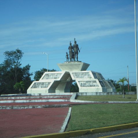 Mexico: Quintana Roo: Road from Chetumal to Tulum Мексика: Кинтана-Роо: Дорога из Четумаля в направлении Тулума