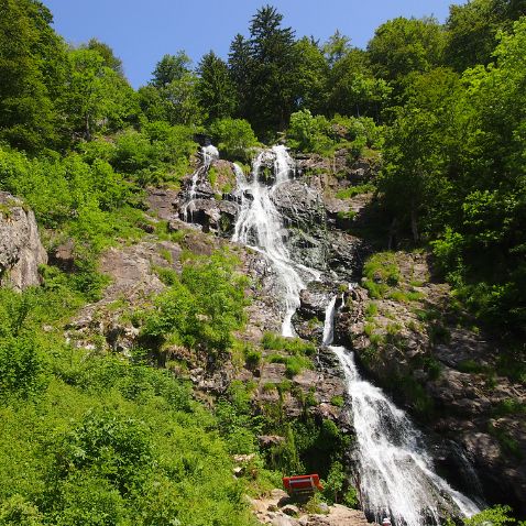 Germany: Baden-Württemberg: Waterfall Todtnau Германия: Баден-Вюртемберг: Водопад Тодтнау (Todtnauer Wasserfälle)