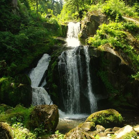 Germany: Baden-Württemberg: Triberg Waterfalls Германия: Баден-Вюртемберг: Водопад Триберг (Triberger Wasserfälle)