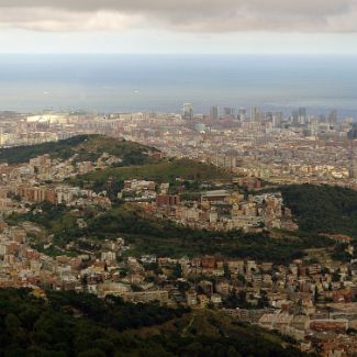 Barcelona panorama Catalonia, Panorama of Barcelona from Tibidabo mount | Каталония, панорама Барселоны с горы Тибидао