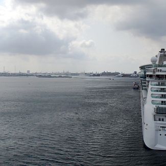 Serenade Seas ship in the port of Copenhagen