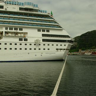 Costa Favolosa ship at the port of Bergen