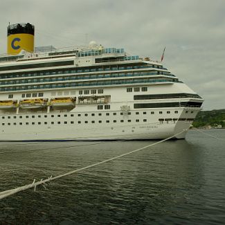 Costa Favolosa ship at the port of Bergen