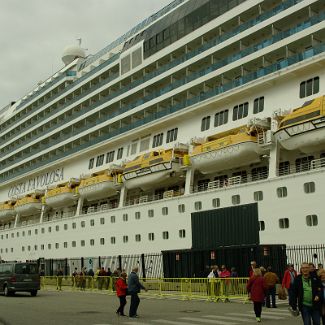 Costa Favolosa ship at the port of Bergen