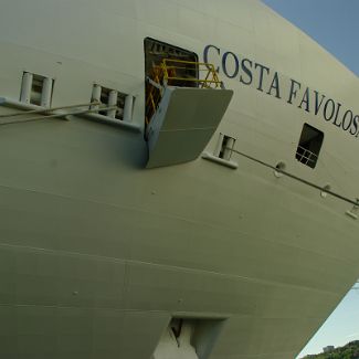 Costa Favolosa ship at the port of Kristiansand