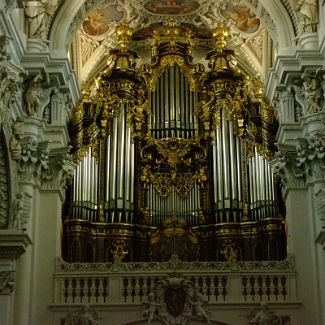 Die heutige Hauptorgel auf der Westempore