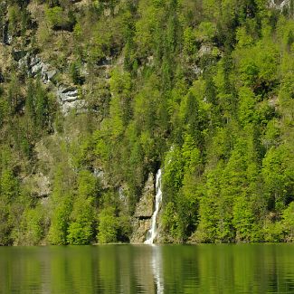 Schrainbach-Wasserfall Der Schrainbach-Wasserfall am Königssee