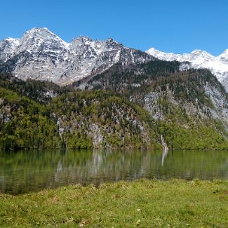 Blick auf Watzmannmassiv Blick auf Watzmannmassiv vom Saletalm