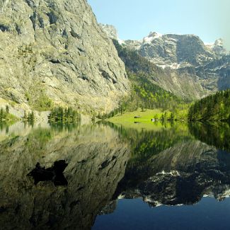 Der Obersee im Berchtesgadener Land