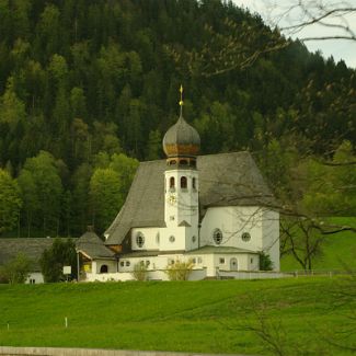 Kirche Oberau - Berchtesgaden Верхняя Бавария: Берхтесгаденер-Ланд: Церковь в Оберау - Берхтесгаден