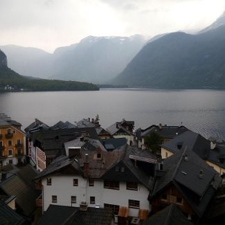 Blick auf Hallstatt und den Hallstätter See