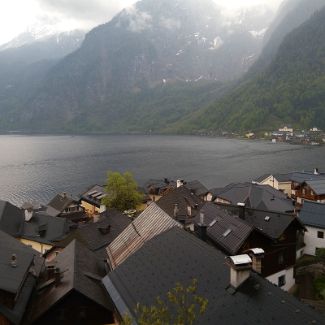 Blick auf Hallstatt und den Hallstätter See