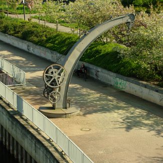 Kran auf der Oderpromenade