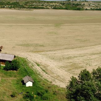 Панорама Бельбекской долины с горы Арман-Кая