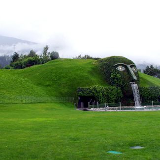 The Giant at entrance to Swarovski Crystal Worlds